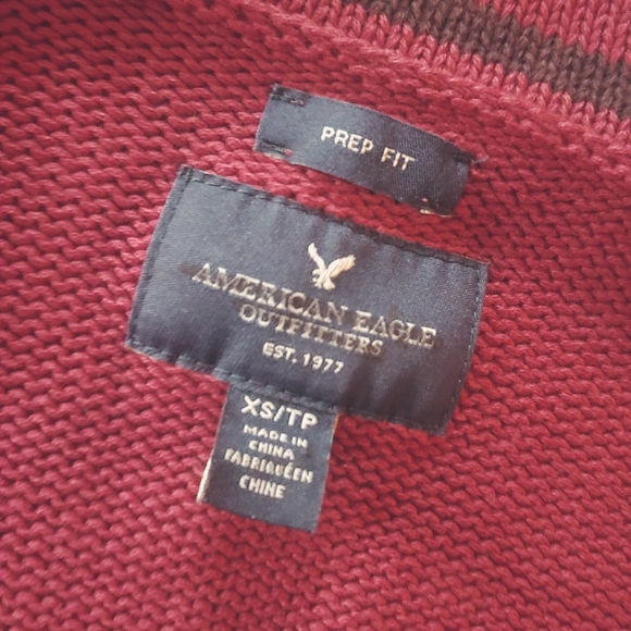 American Eagle Prep Fit Button Down Sweater XS - Picture 11 of 12